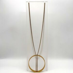 JENNY BIRD Large Circle Pendant with Bisecting Chain Necklace